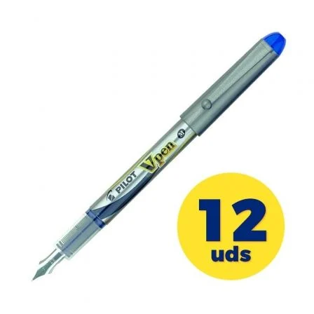 Pilot V Pen Silver desechable azul SVP-4ML de tinta líquida